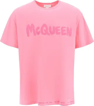 Alexander McQueen Logo Printed Crewneck T-Shirt