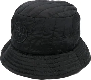 Compass motif bucket hat