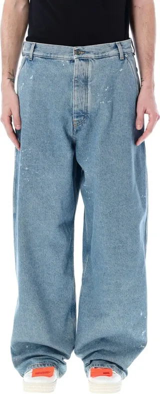 Paint Wide Leg Tapered Jeans