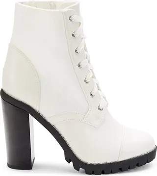 Pilas Block Heel Oxford Booties