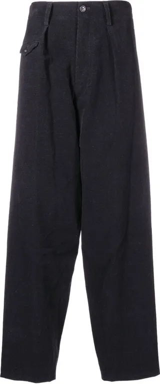 High-Waisted Wide-Leg Trousers
