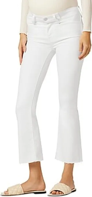 Hudson Nico Mid Rise Bootcut Maternity Jeans in White