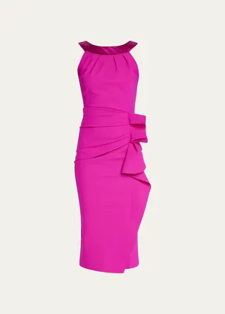 Sleeveless Ruffle Sheath Dress
