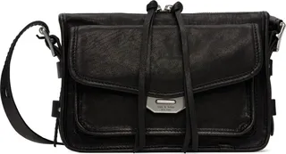 rag & bone Black Small Field Messenger Bag