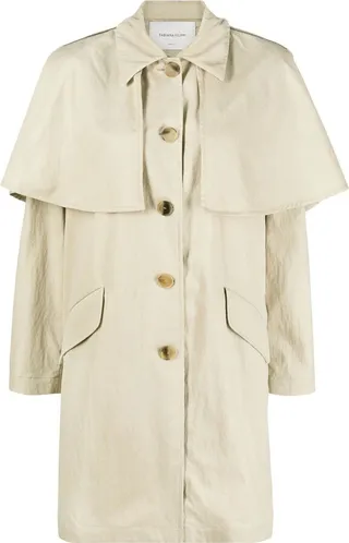 Wr cape-embellished jacket