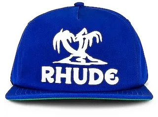 Rhude Palms Hat in Royal