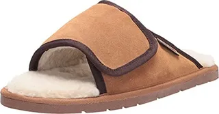 MUK LUKS mens Leather Goods By Muk Luks® Men's Topher Open Toe Slipper
