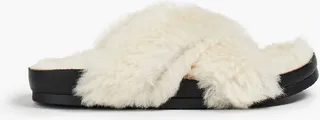 Zephyr shearling slides