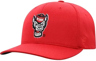 Men's Top of The World Red Nc State Wolfpack Reflex Logo Flex Hat