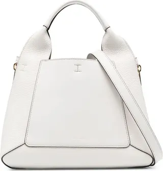 Panelled Leather Tote Bag