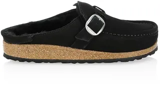 Buckley Shearling-Lined Suede Clogs