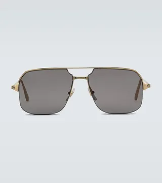 Metal aviator sunglasses