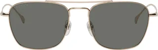 Gucci Gold Aviator Sunglasses