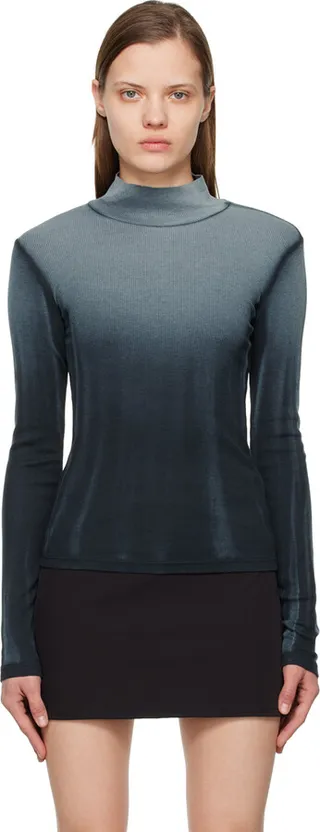 COTTON CITIZEN Gray Verona Turtleneck