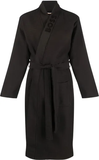 3D-logo waffle-effect robe