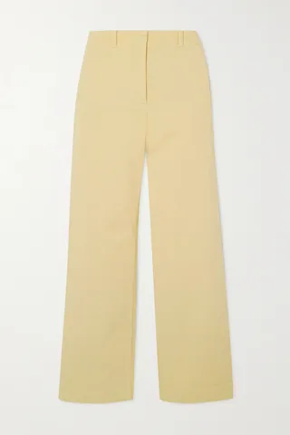 Loro Piana - Cloutier Cotton-blend Twill Straight-leg Pants - Yellow