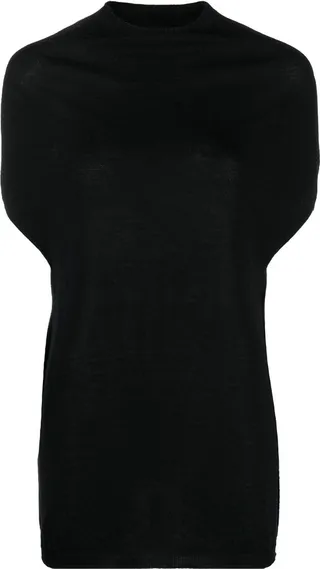 Short-Sleeve Cashmere Top