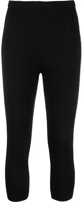 High-Waisted Cropped Trousers