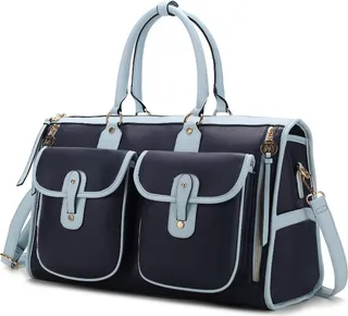 Genevieve Color Block Vegan Leather Women’s Duffle Bag