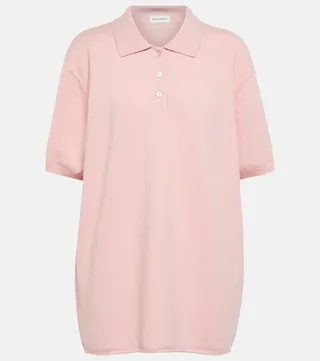 N°126 Lezard cashmere-blend polo shirt