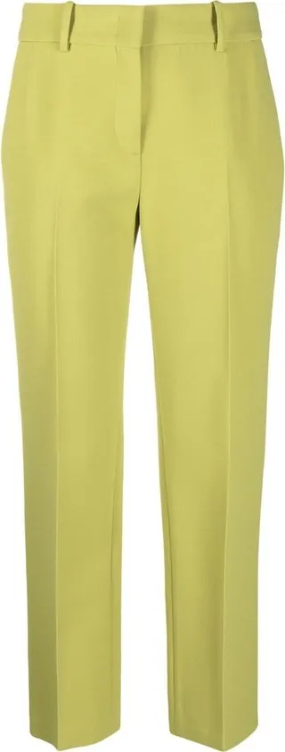 Cropped Straight-Leg Trousers