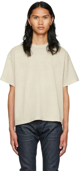 John Elliott Beige Cotton T-shirt