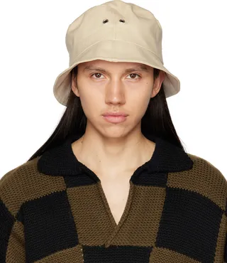Stutterheim Beige Beckholmen Bucket Hat