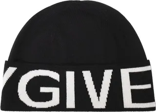 Givenchy Logo Intarsia-Knitted Turn-Up Beanie