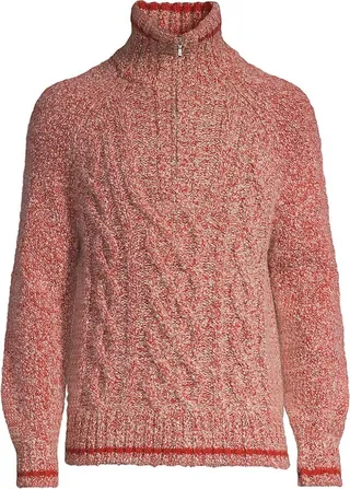 Mezzocollo Cable Cashmere Sweater