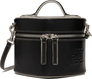 Marge Sherwood Black Medium Heart Pouch