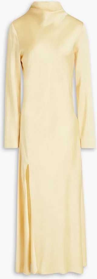 Satin midi dress