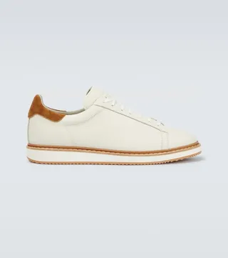 Low-top leather sneakers