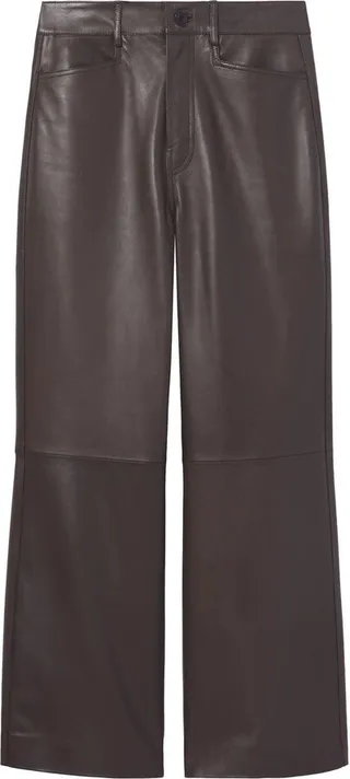 Cropped Leather Culottes