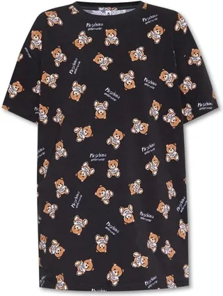 Moschino Teddy Bear Short-Sleeved Crewneck Nightdress