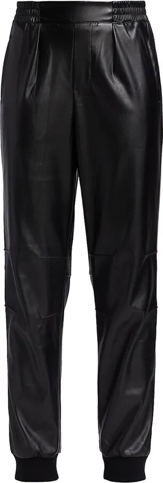 Vegan Leather Joggers