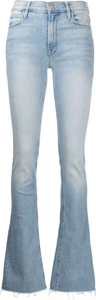High-Waisted Bootcut Jeans