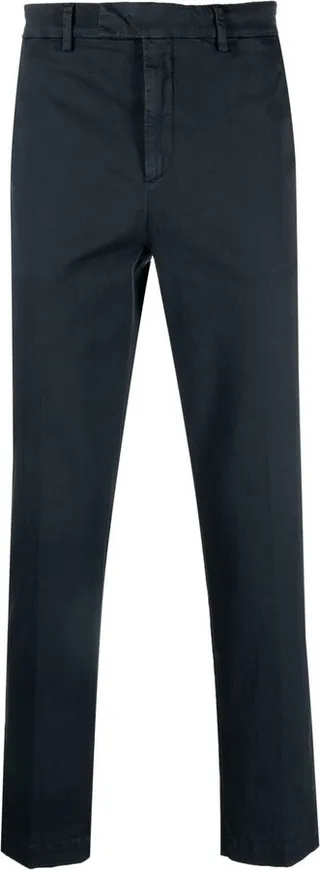Mid-Rise Straight-Leg Trousers