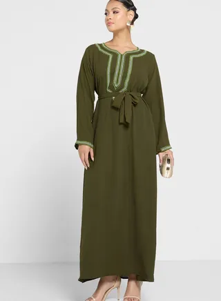 Embroidered Jalabiya