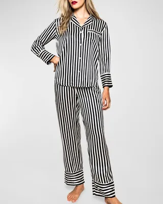 Striped Silk Pajama Set
