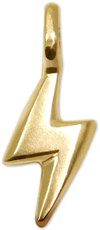Alex Woo Mini Bolt Charm in 14k Gold