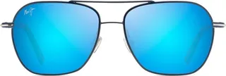 Maui Jim Mano Aviator Sunglasses - Blue lenses with Blue frame