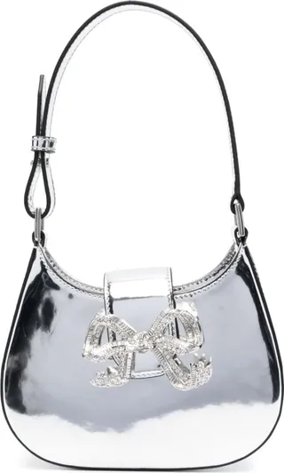 Crescent Bow leather mini bag