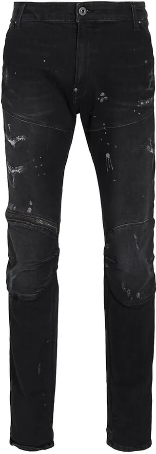Zip Knee Skinny Jeans