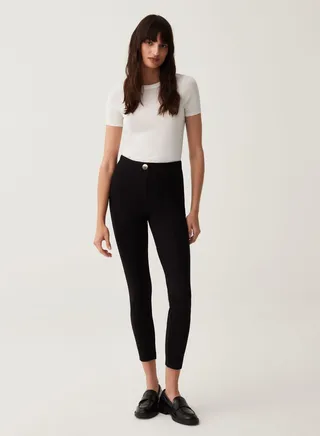 OVS Stretch Leggings With Button