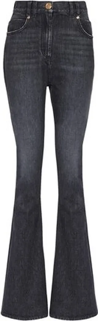 Faded bootcut jeans