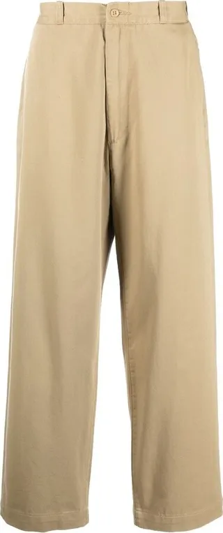 Logo-Patch Wide-Leg Trousers