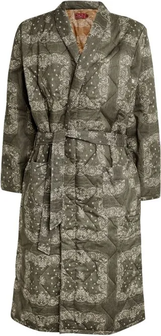 Desmond & Dempsey Quilted Cotton Robe