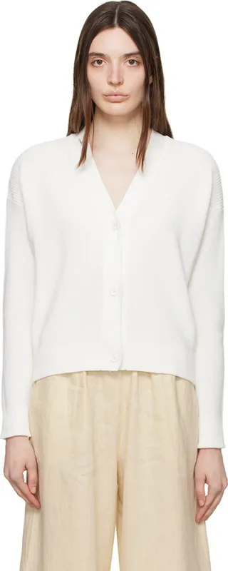 Max Mara Leisure White Arancio Cardigan