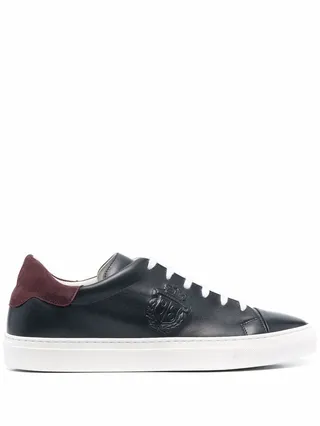 Crest low-top leather sneakers