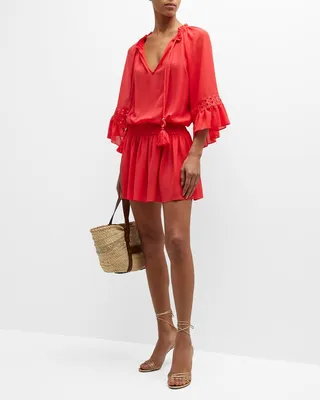 Raquel Smocked Mini Dress